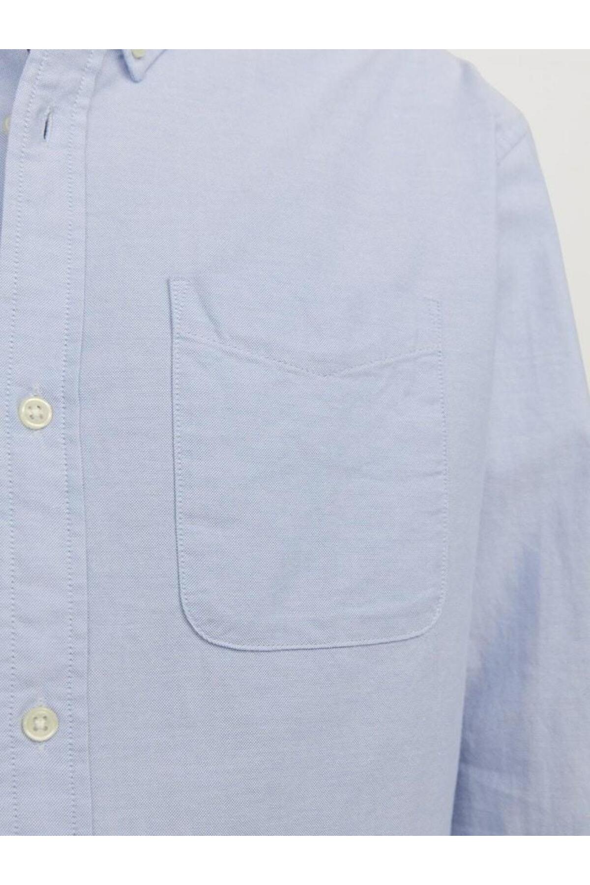 پیراهن مردانه راسته آستین بلند | جک اند جونز Jack & Jones 12182486-Cashmere B - تصویر 5