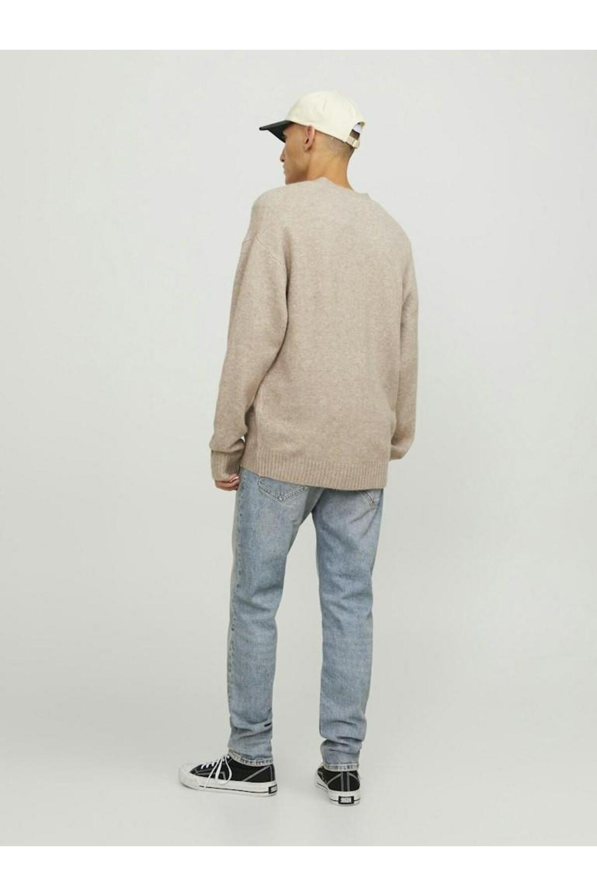 شلوار جین مردانه راسته فاق نرمال | جک اند جونز Jack & Jones 12252815-Blue Denim - تصویر 8