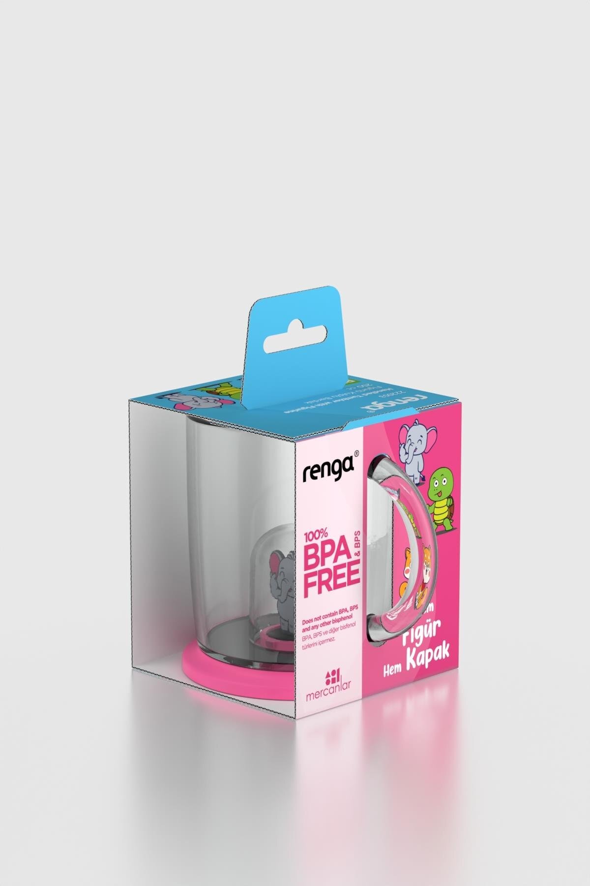 Renga Joy Fil Figürlü 250 ml Kulplu Tritan Bardak 222053 Pembe fotoğrafı 6 (önizleme)