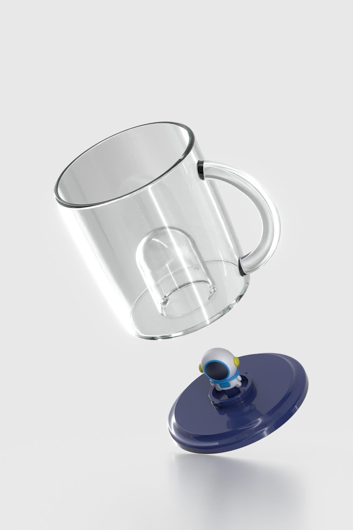 Renga Joy Astronot Figürlü 250 ml Kulplu Tritan Bardak 222059 Mavi fotoğrafı 5 (önizleme)