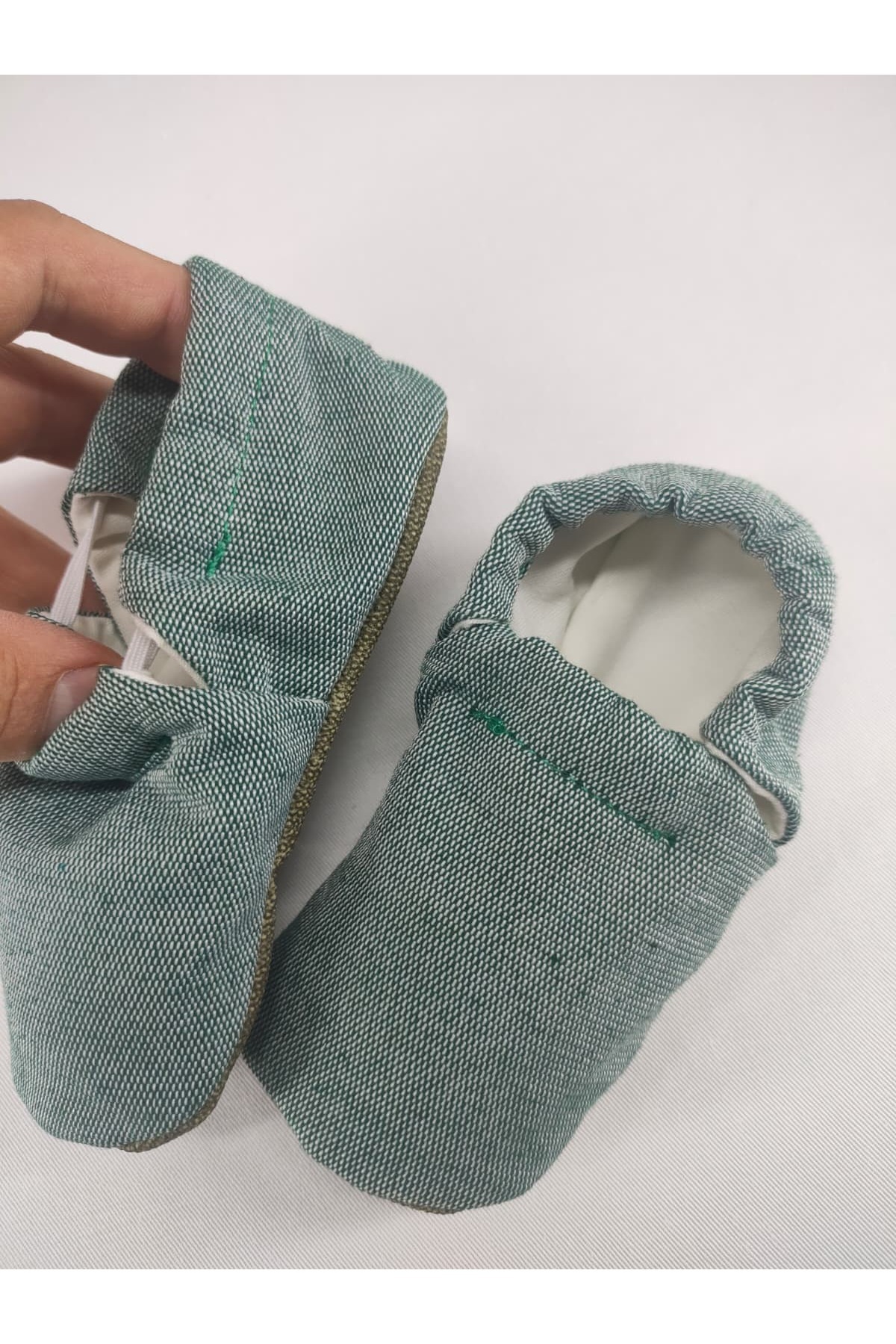 Bebek patik ev kreş ayakkabısı panduf lastikli ergonomik tasarım