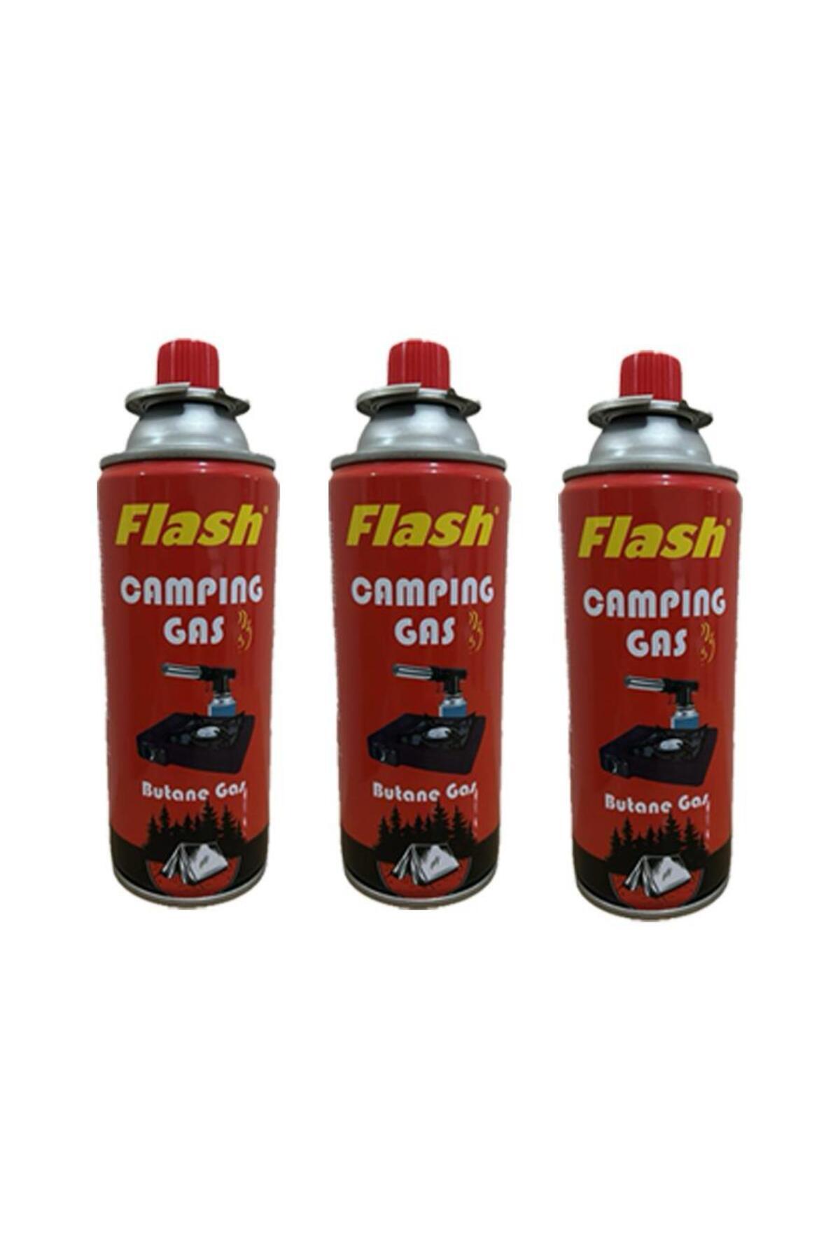 TUBSHOP Bütan Propan Kamp Gaz Kartuşu 220gr 400ml 3adet