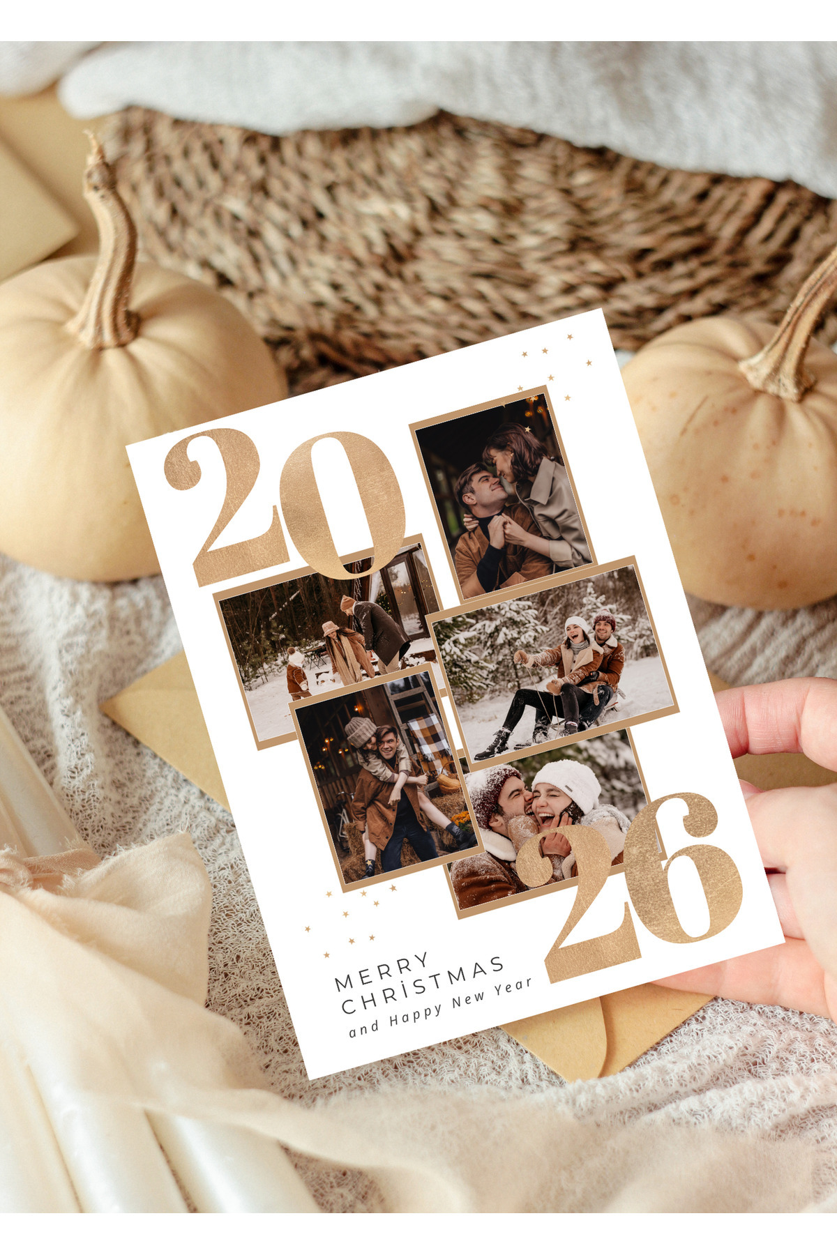 House of Clarus Kişiye Özel Fotoğraflı Hediye Kartı Yılbaşı Özel Gün