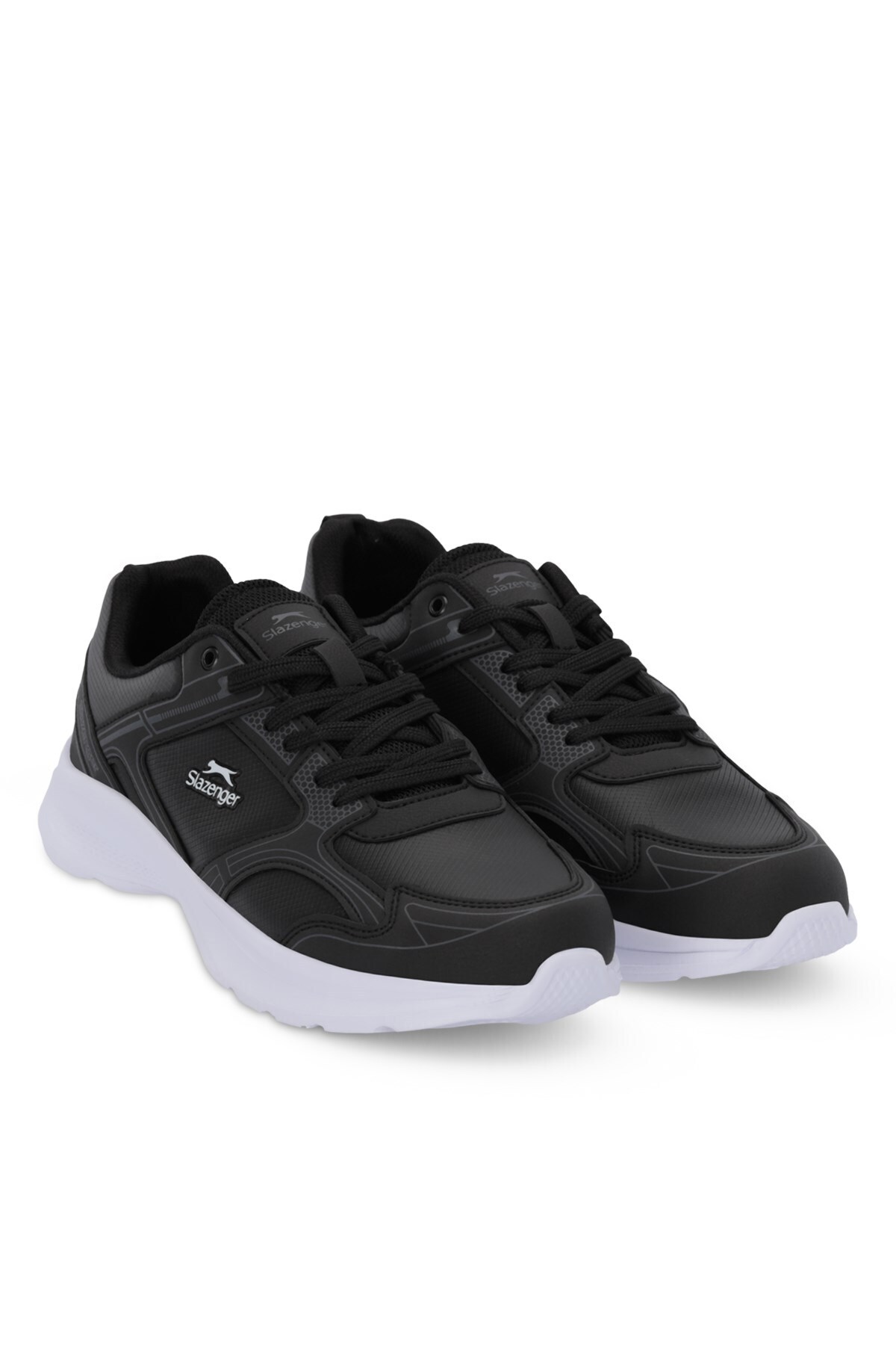 Günlük Rahat Bağcıklı Unisex Sneaker Ayakkabı Siyah