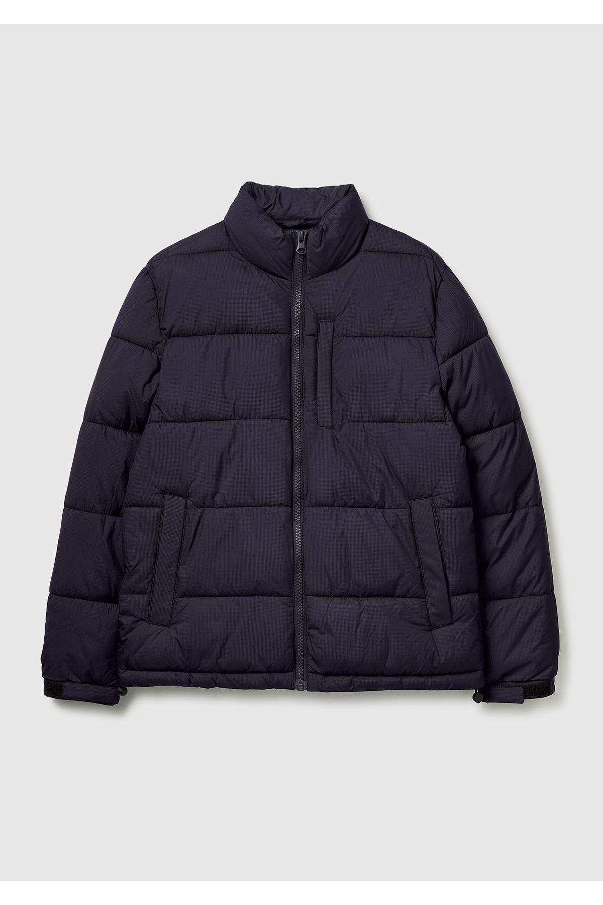 یونایتد کالرز آو بنتون کاپشن زیپ‌دار مردانه سرمه‌ای با جیب و یقه ایستاده