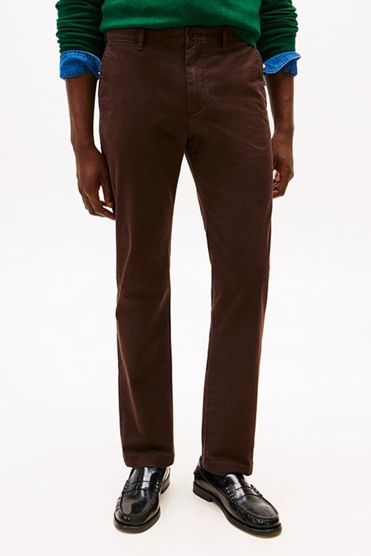تامی هیلفیگر شلوار جین راسته مردانه Denton - قهوه‌ای