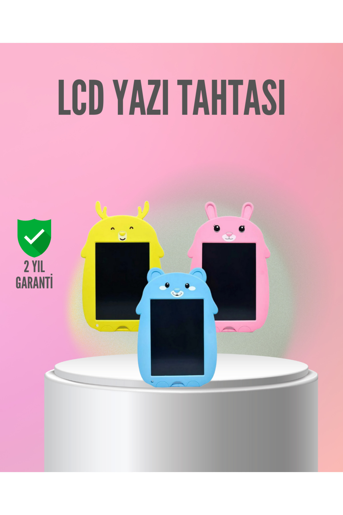 ZERO LAND NRZSNT Kağıt Benzeri LCD Yazı Tableti | Tek Tuşla Silme ve Uzun (113801) Pil Ömrü
