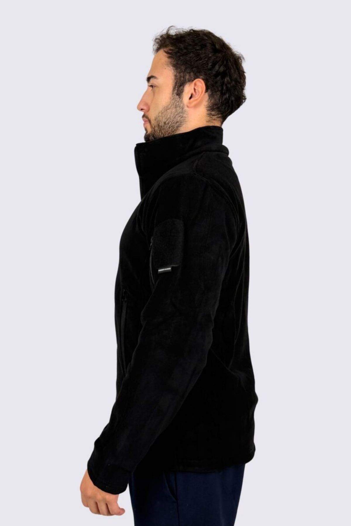 Askeri Polar - 5 Cepli Taktik Polar - Erkek Outdoor Polar — مشکی ASKPOLAR1 — تصویر 3 از 6