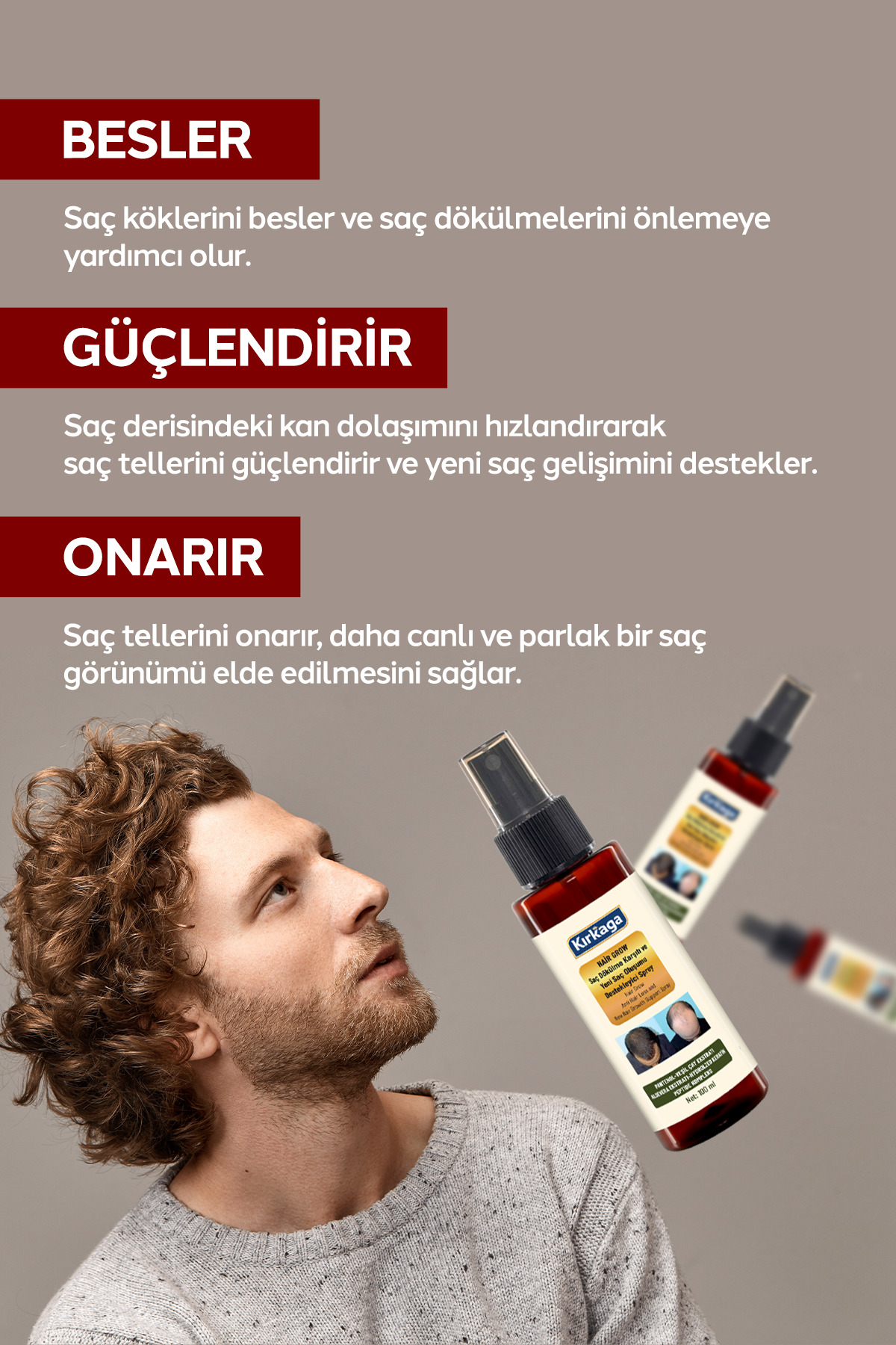 Hair Grow Saç Bakım Spreyi 2 x 100 ml — Ka1478 — تصویر 7 از 8