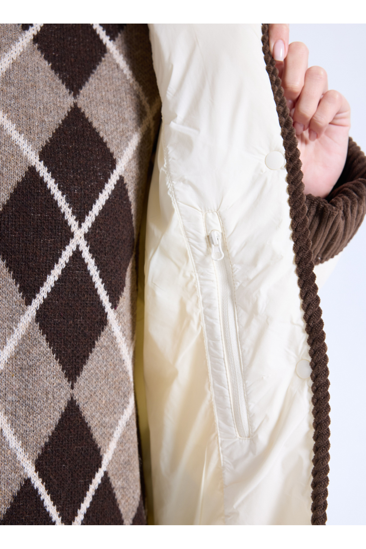 Jeep  Ekru Kadın Mont J5WL-MNT7160 - Görsel 5