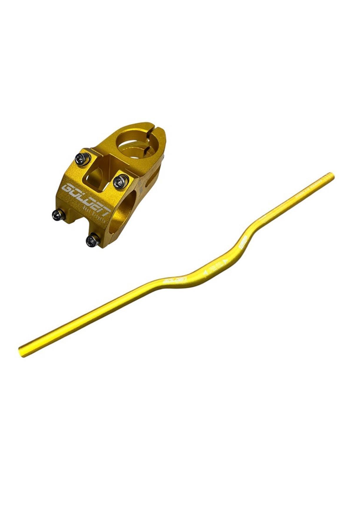 小物 jugon Golden Bisiklet Alüminyum Direksiyon Kısa 40mm Gidon Boğaz Set 78