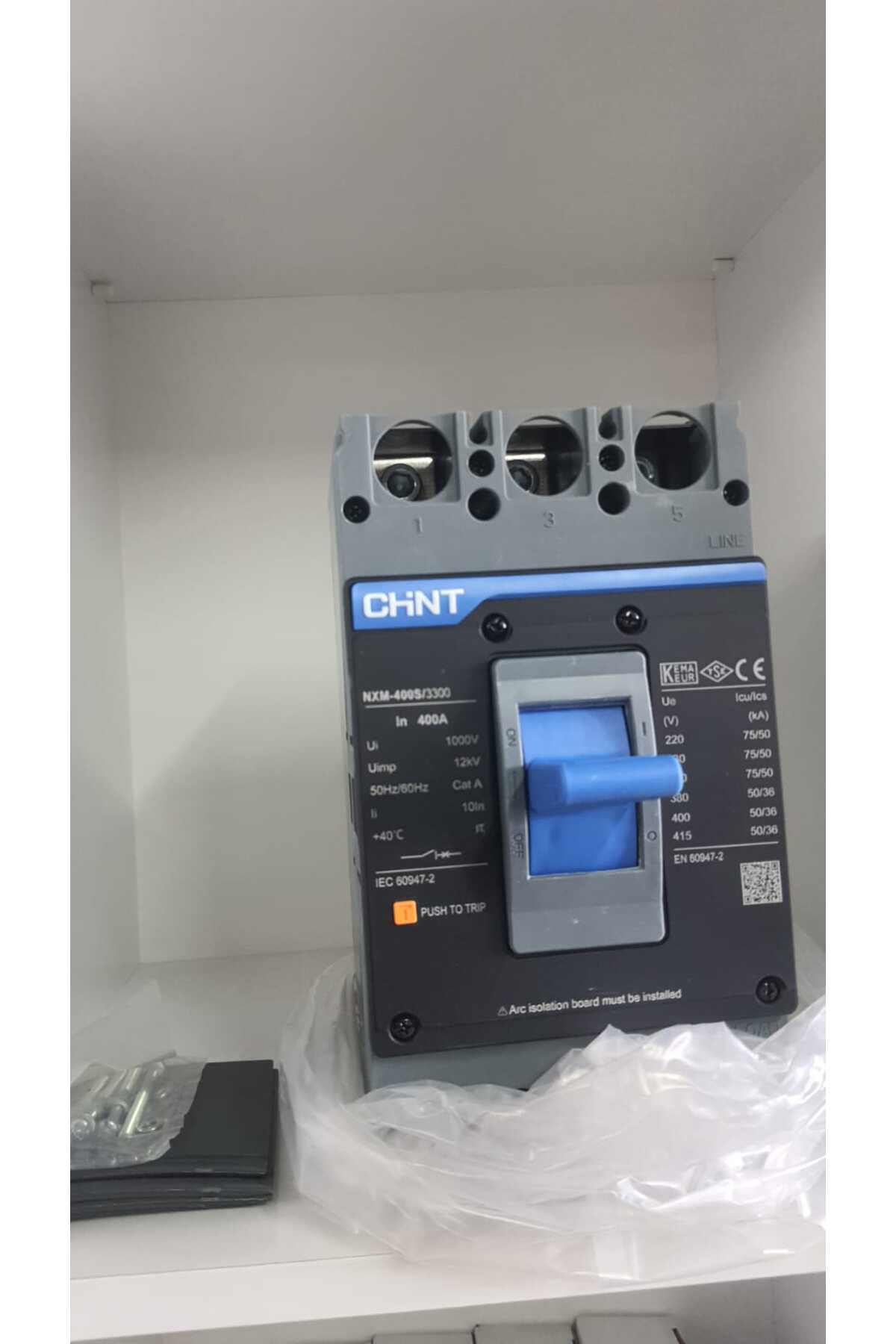 Gökçe pano CHİNT NXM-400S/3300 3 KUTUP 400A 50kA TERMİK MANYETİ