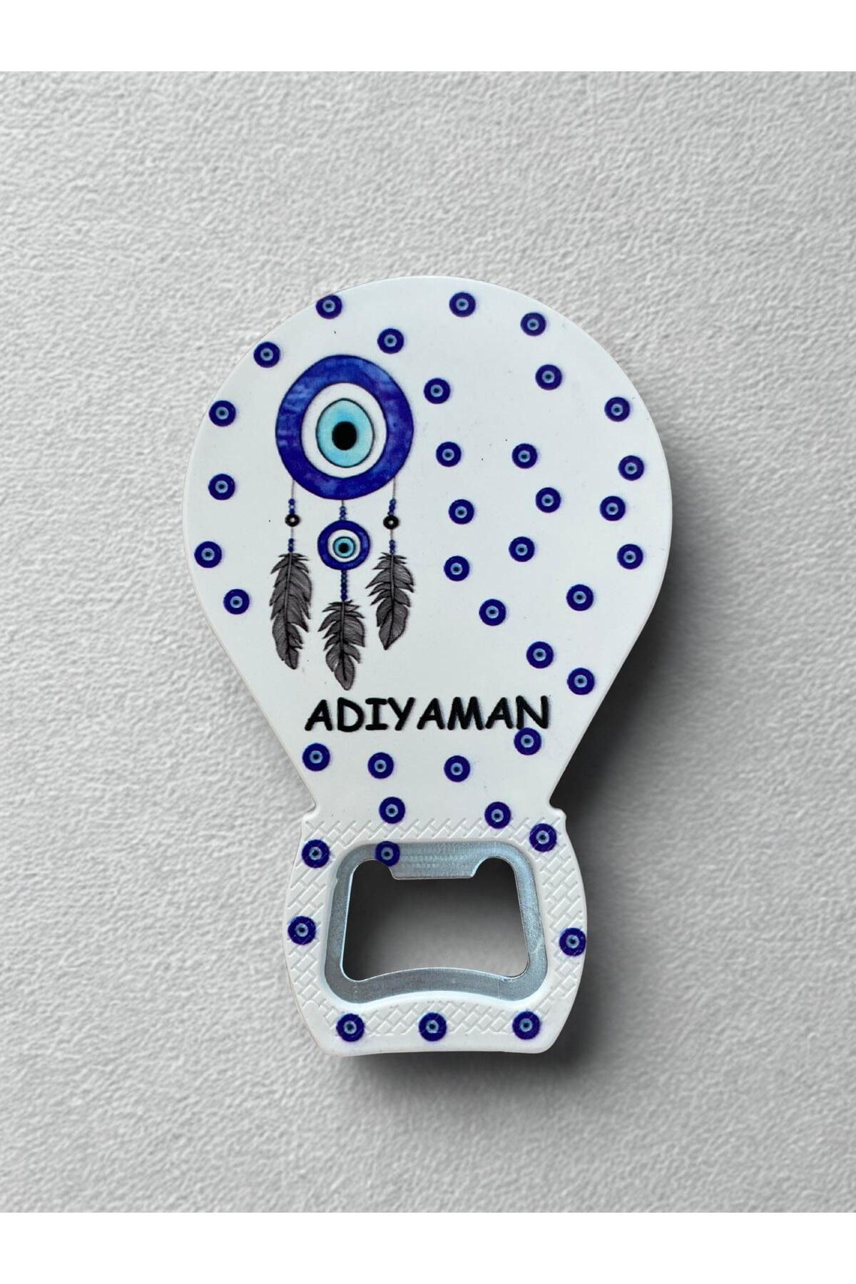 Mundy ADIYAMAN Temalı Nazar Baskılı Magnet Şişe Açacağı Buzdolabı Süsü (KOD:899)
