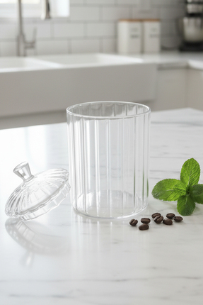iselahome Averna Cam Saklama Kabı – Çay Kahve Bakliyat Kavanozu 500 ml