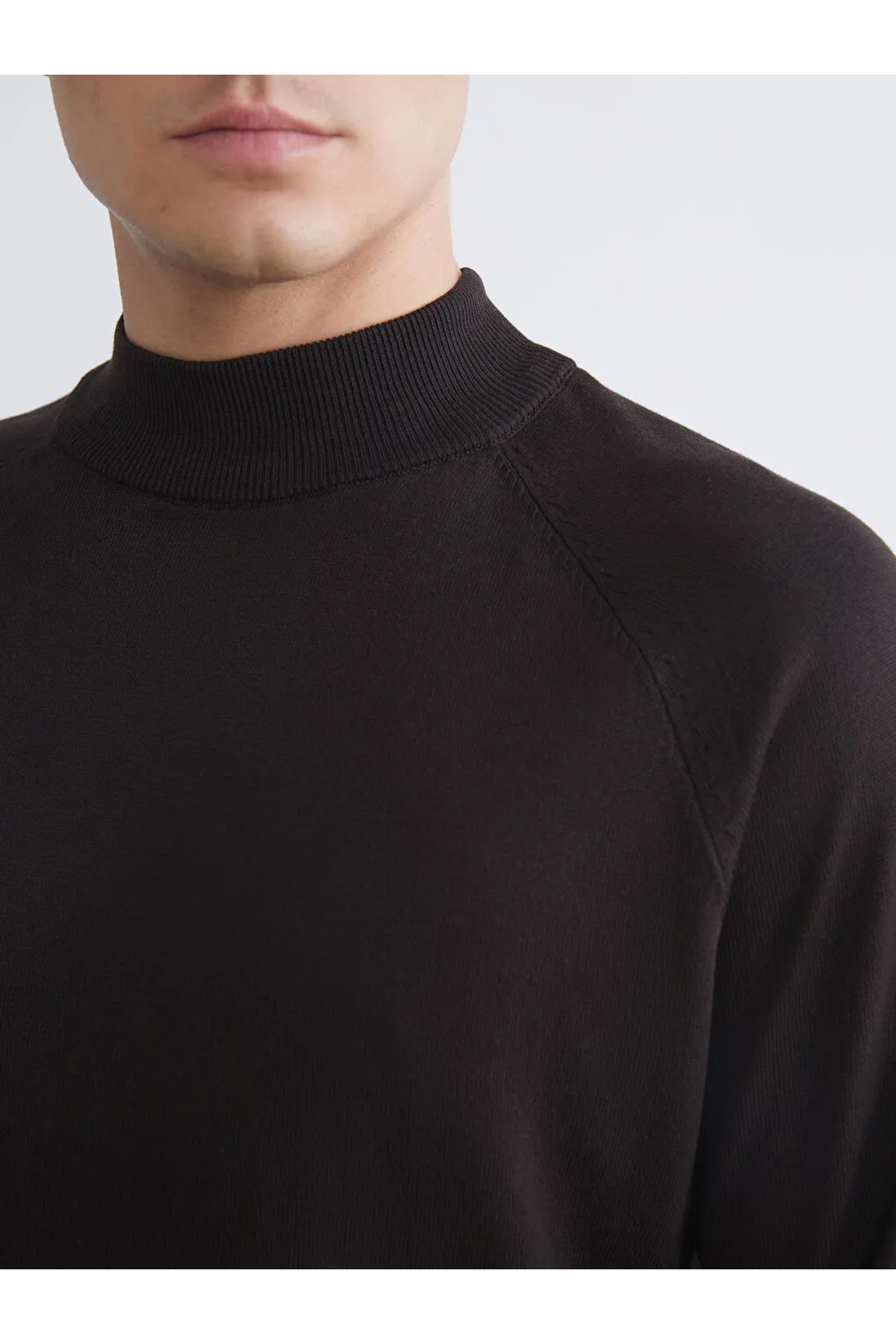 ال سی وایکیکی ژاکت بافتنی مردانه آستین بلند یقه اسکی