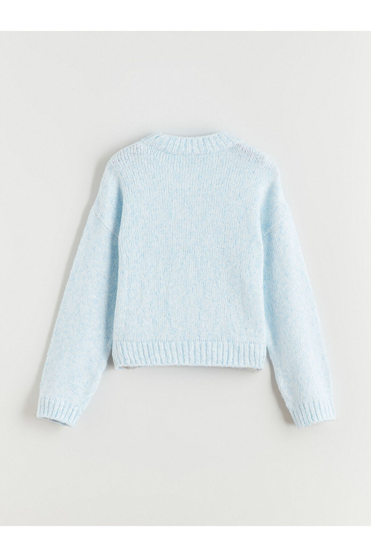 LC Waikiki Mavi Bisiklet Yaka Kız Çocuk Triko Kazak fotoğrafı 6 (önizleme)