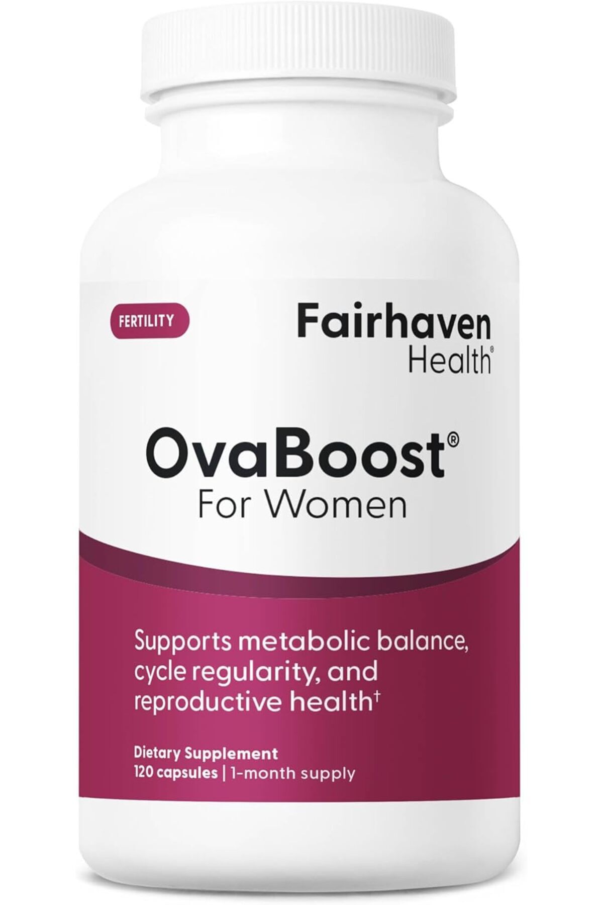 Fairhaven Health Ovaboost Fertility Supplements for Women 120 Capsules