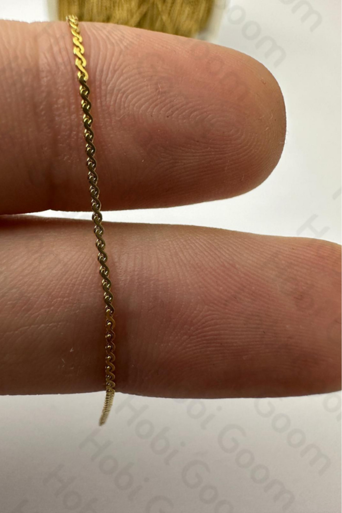 Gold Color Stainless Steel Thin Italian Chain for Jewelry Making / Production | 1 meter