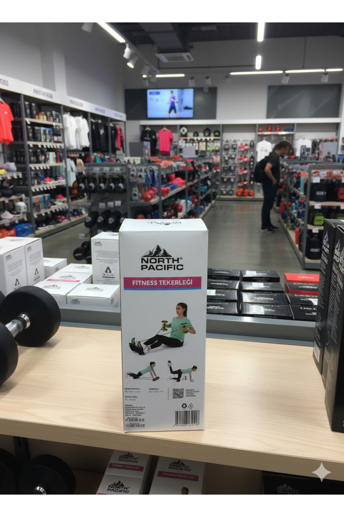 emaar fashion North Pasific Fitness Tekerleği – Kaymaz Tutamaklı, Evde Spor İçin