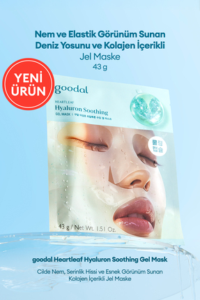 Goodal Nem ve Serinlik Hissi Sunan Kolajen İçerikli Jel Maske Heartleaf Hyalu...