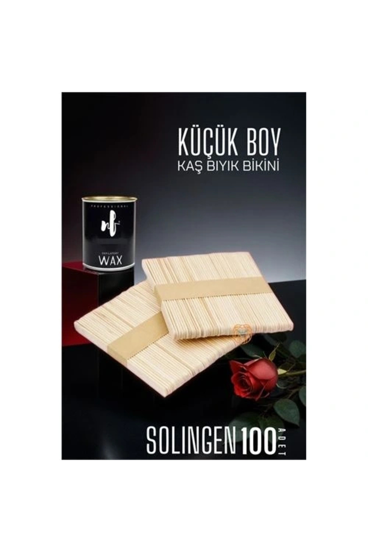 shopwave Ağda Spatulası Solingen Küçük Boy 100 ADET