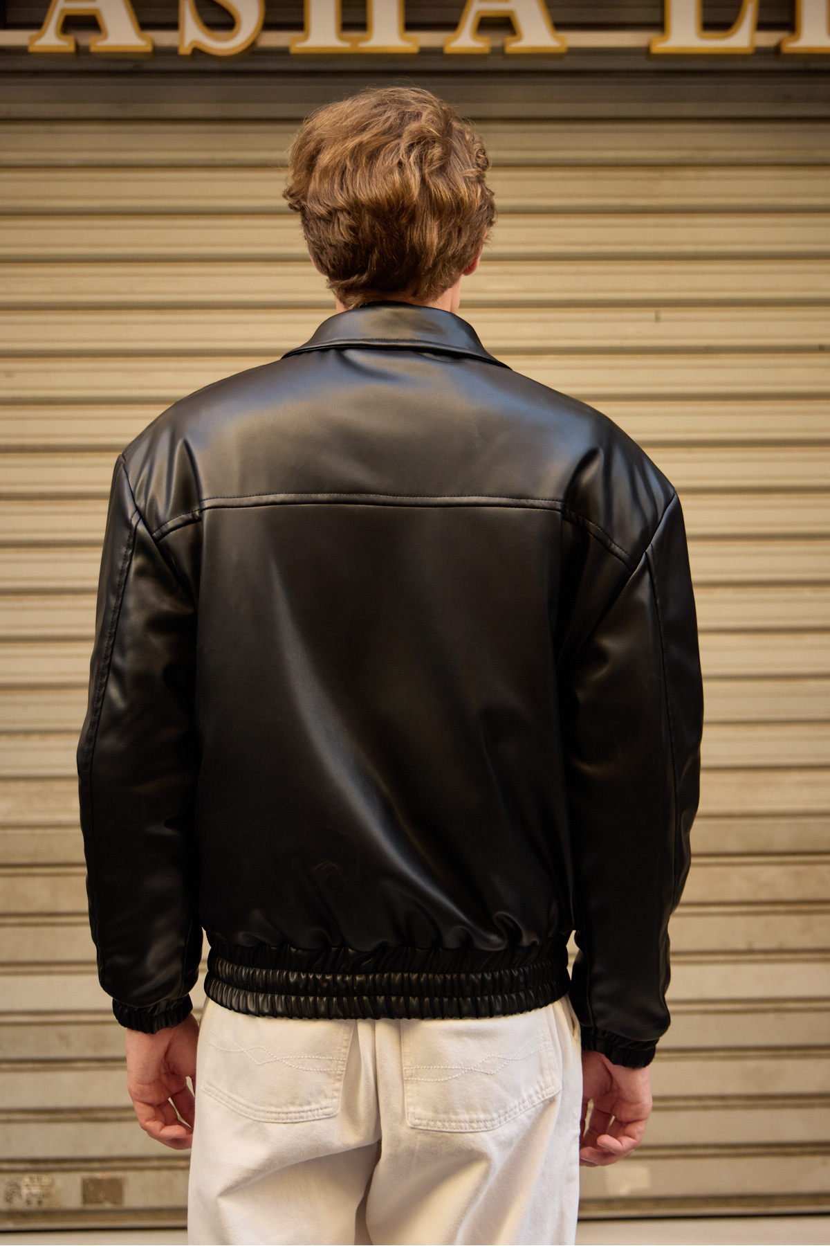 Danger  Erkek Limited Edition Deri Mont Ceket Siyah - Görsel 9