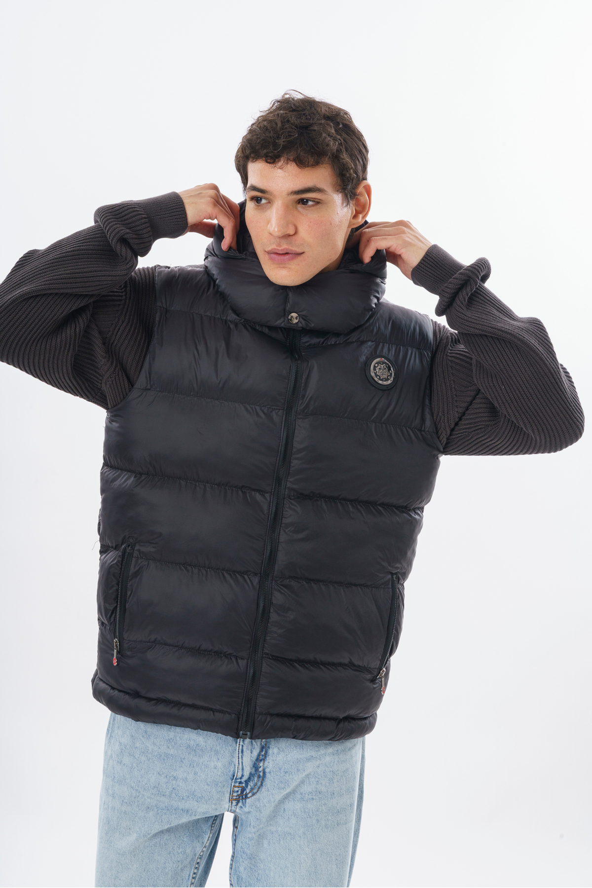 جلیقه مردانه راسته بدون آستین | ROSSPALL M1001ST025FW - تصویر 3