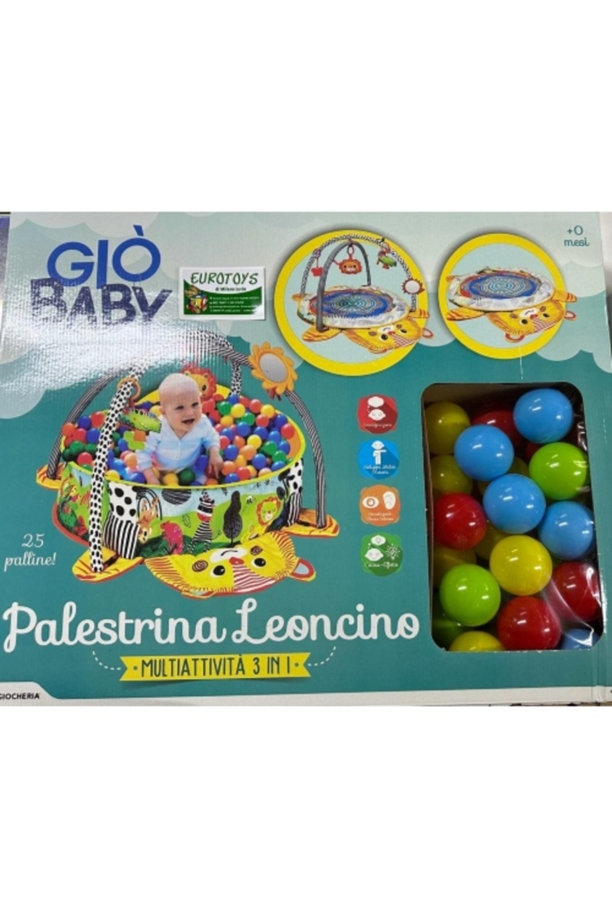 babydoor Toys Komik Aktivite Jimnastik Topu Sevimli Aslan 3 ü 1 Arada Aktivite ve Oyun Halısı 506 fotoğrafı 2 (önizleme)