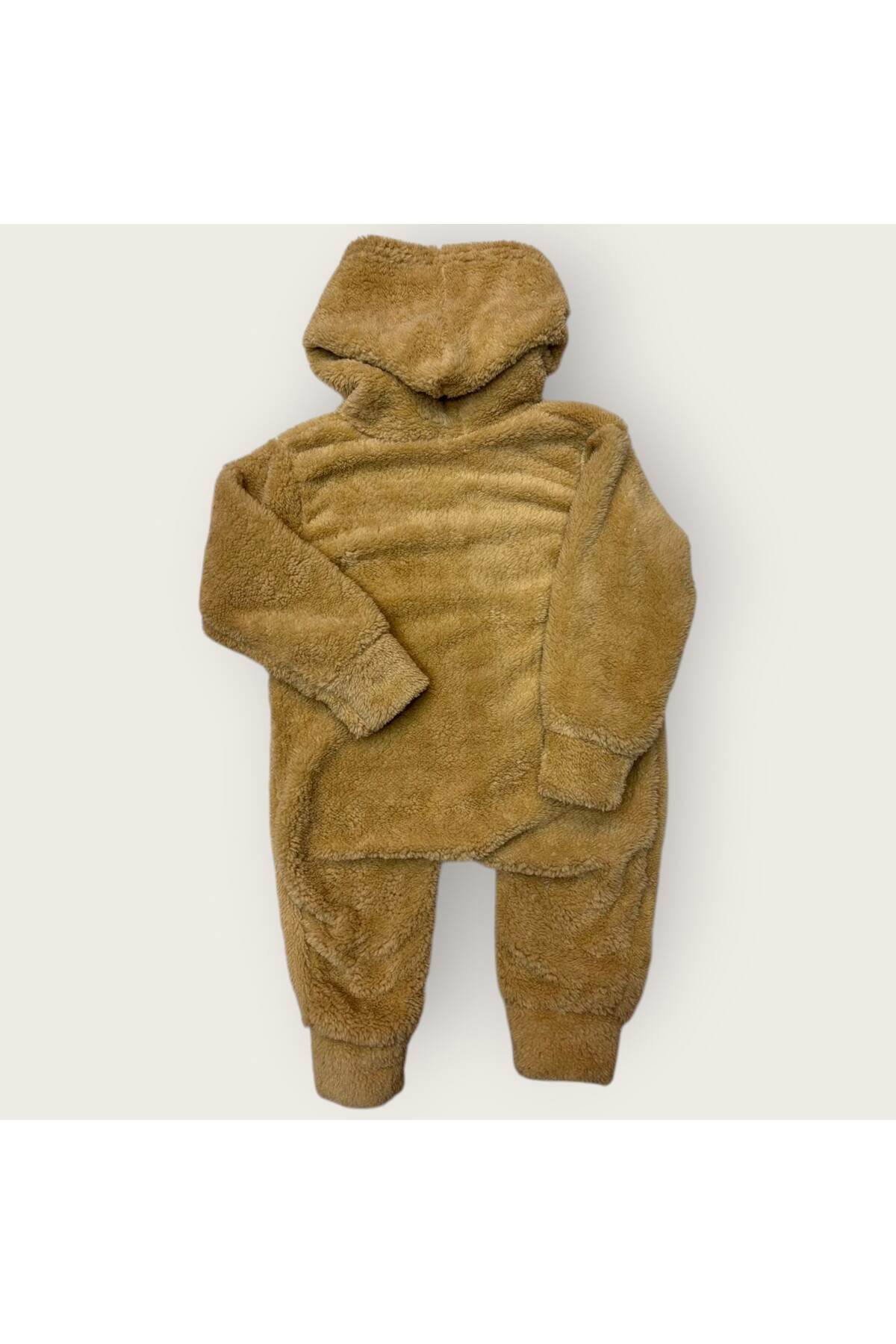 Hirazenmoda Bebek Peluş Tulum Ayıcık Desenli Kapüşonlu Fermuarlı Kışlık Model fotoğrafı 5 (önizleme)