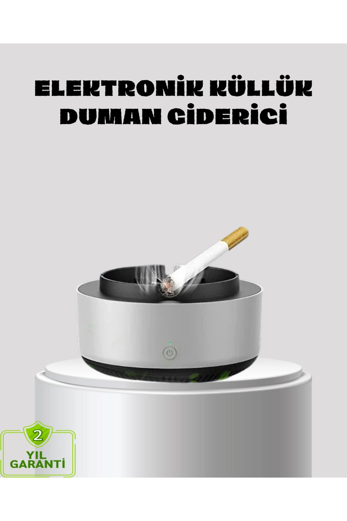 Flamex Küllük ve Hava Temizleyici 2’si 1 Arada – Sigara Kokusu Giderici, Araba ve Ofis İçin