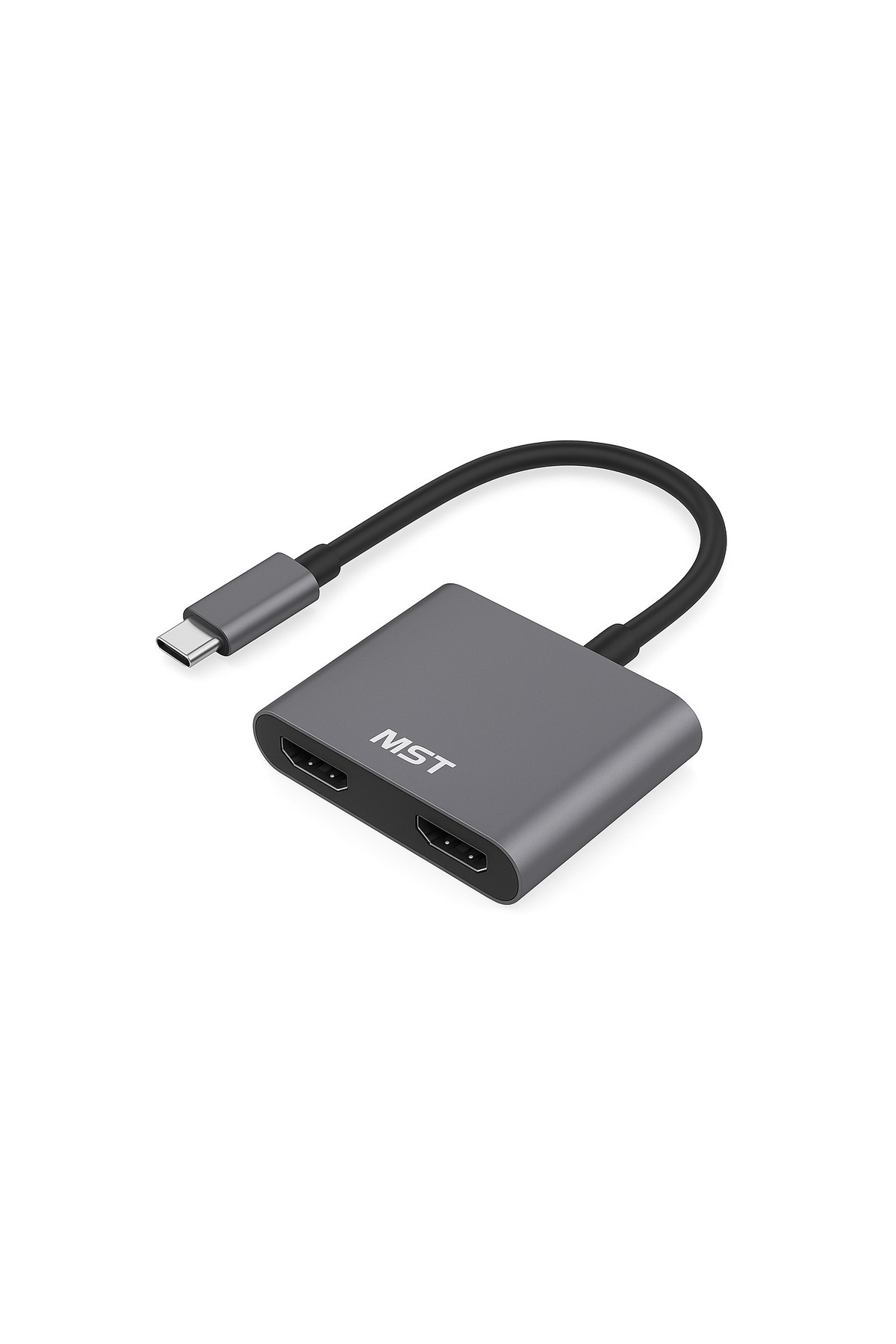 MST USB-C 4-in-1 Hub – Çift HDMI 4K, 100W PD, Destekli