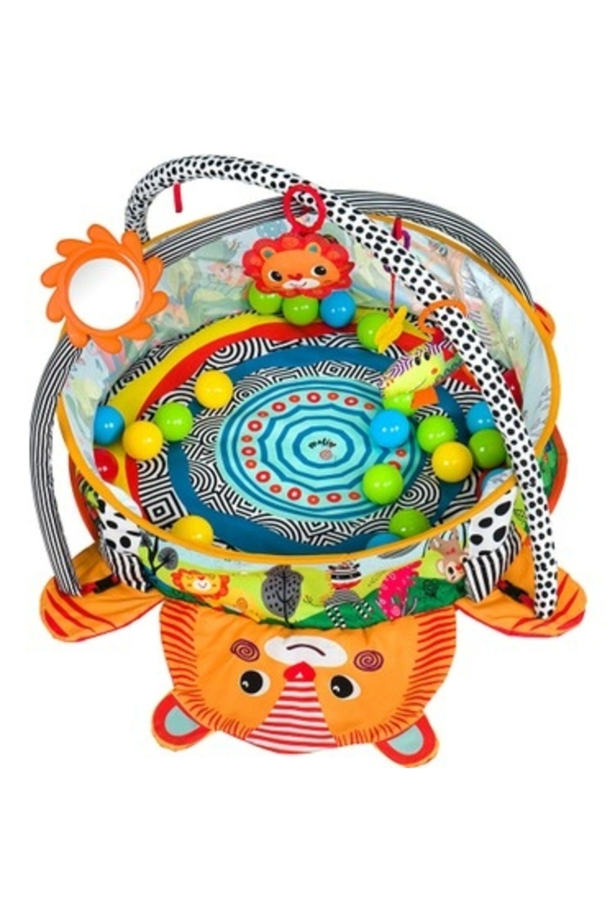 babydoor Toys Komik Aktivite Jimnastik Topu Sevimli Aslan 3 ü 1 Arada Aktivite ve Oyun Halısı 506 fotoğrafı 4 (önizleme)
