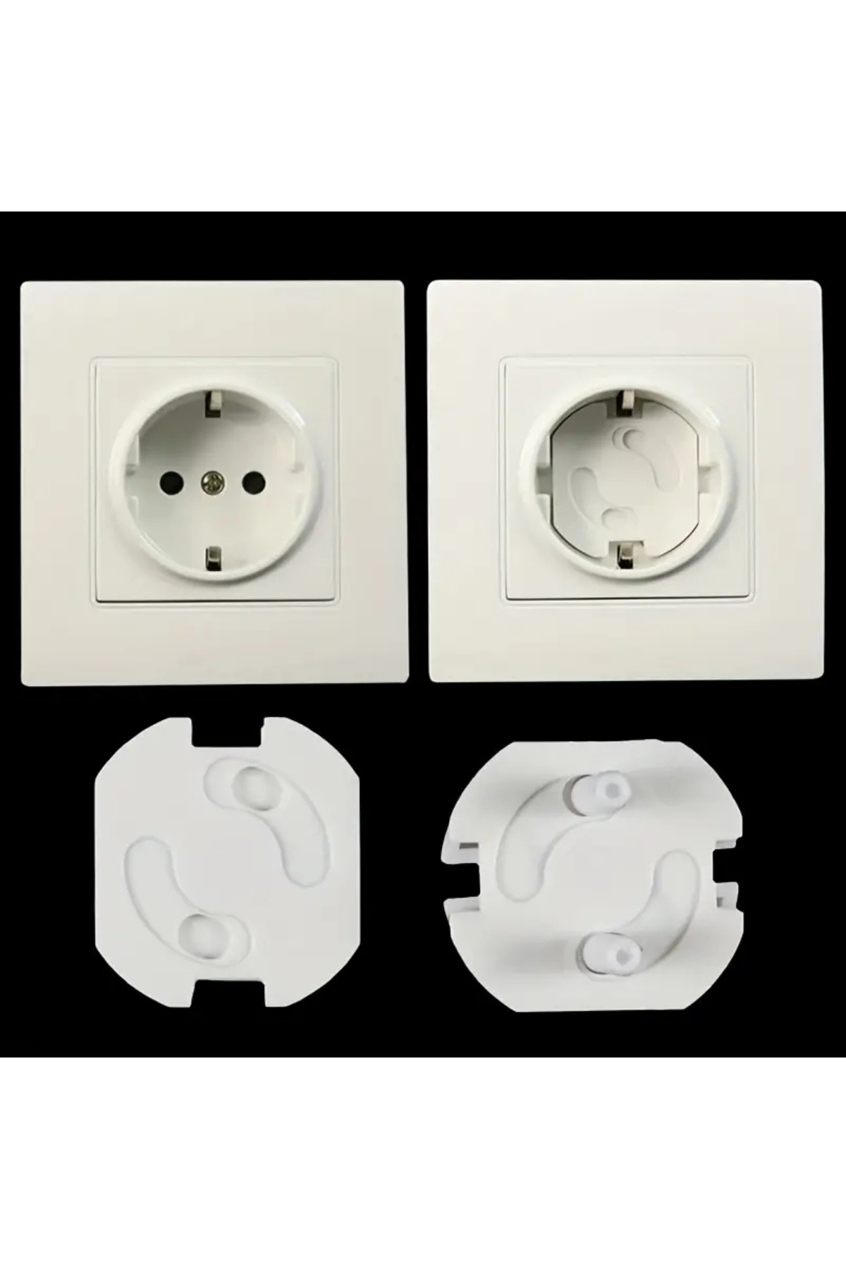 Shopimo 6 Adet Priz Kapağı Bebek ve Çocuk Güvenlik Koruma Piriz Koruyucu Priz Kapatıcı fotoğrafı 3 (önizleme)