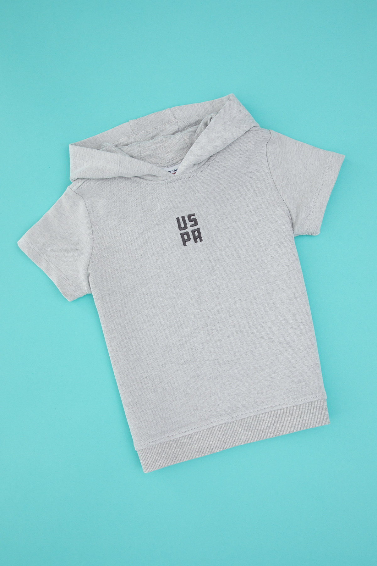 یو اس پولو سویشرت کلاهدار پسرانه خاکستری ملانژ 50325170-VR086 یو اس پولو سویشرت کلاهدار پسرانه خاکستری ملانژ 50325170-VR086