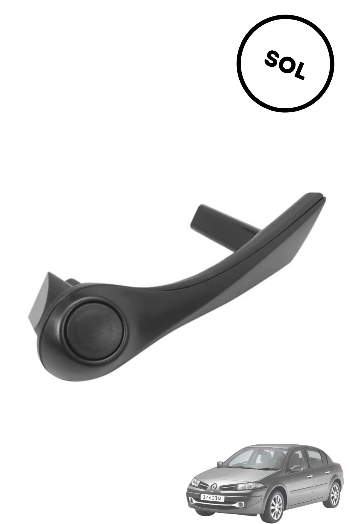 MEFAUTO Renault Megane 2 Kapı Çekme Kolu Kolçağı ( Sol Kapı Uyumlu )