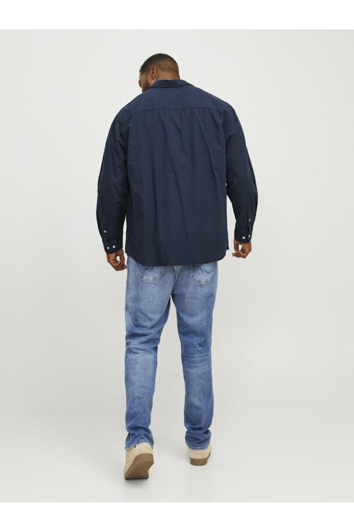 Jack & Jones Jack Jones Oxford Plus Büyük Beden Erkek Gömlek 12190444 görsel 4