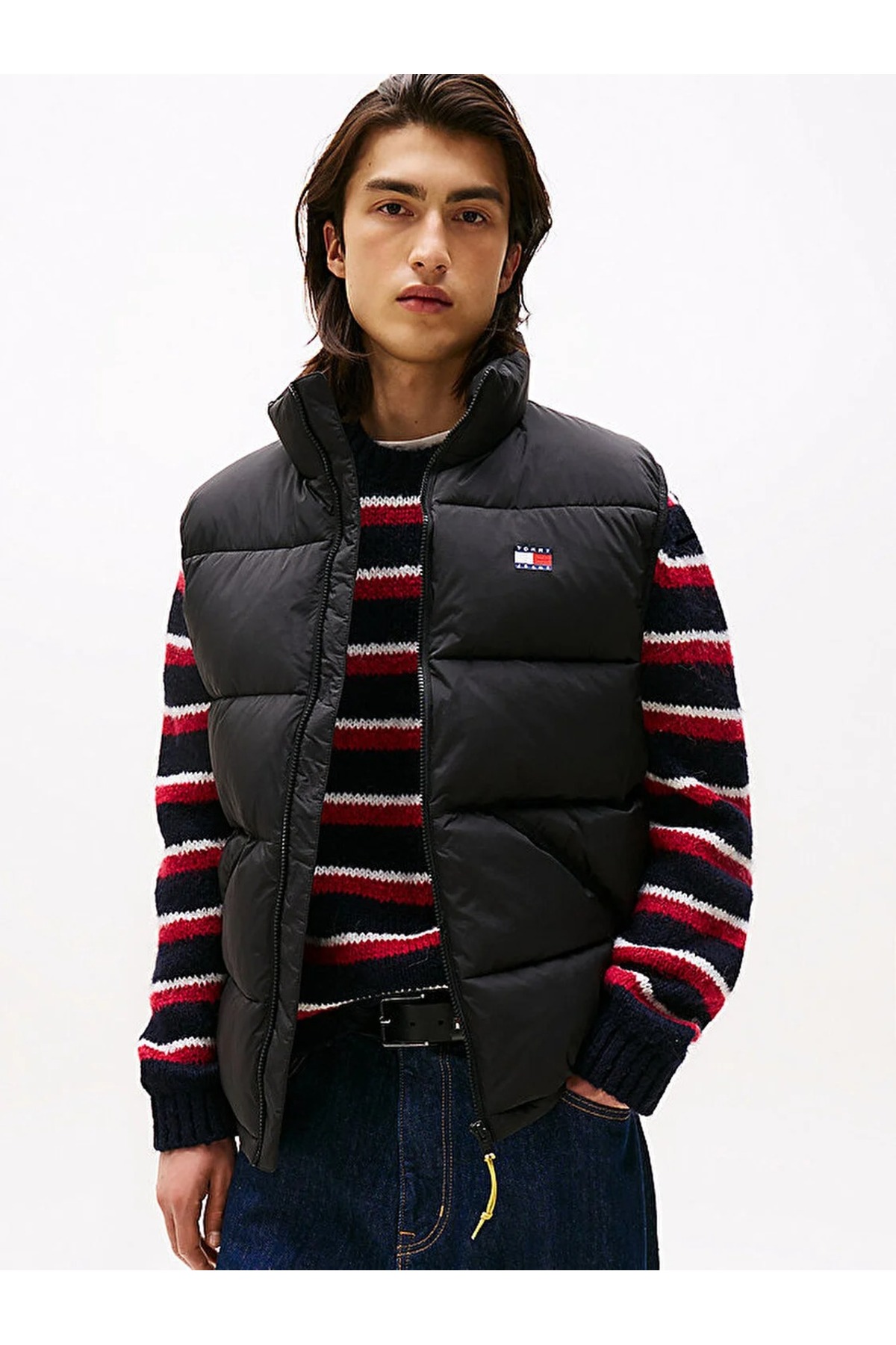 تامی هیلفیگر جلیقه مردانه مشکی TJM VAIL Puffer - DM0DM22069