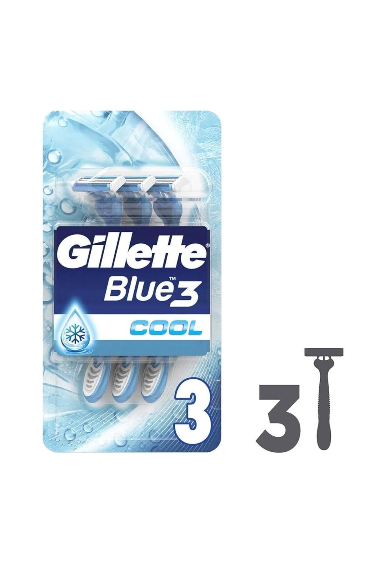 Hepta Collection Blue3 Cool Kullan At Erkek Tıraş Bıçağı 6'li