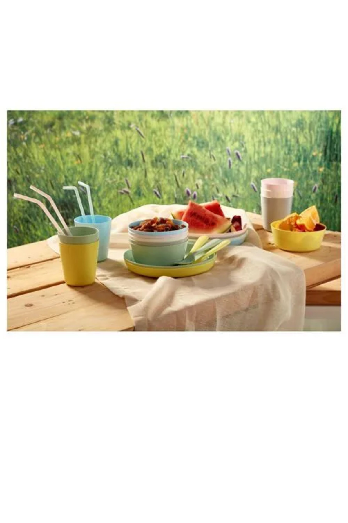 IKEA Premium Ürün Kaliteli Üretim Dayanıklı Kullanışlı Pratik Çocuk Bardak Tabak Kaşık Kase Setleri KALAS fotoğrafı 4 (önizleme)