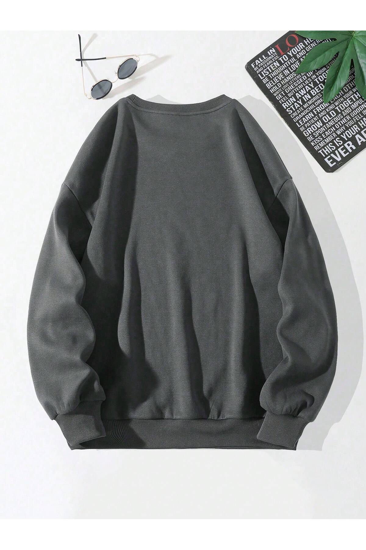 YUVARLAK YAKA SWEATSHIRT — نقره‌ای BYLAYINA-0YKSW1T2 — تصویر 4 از 6