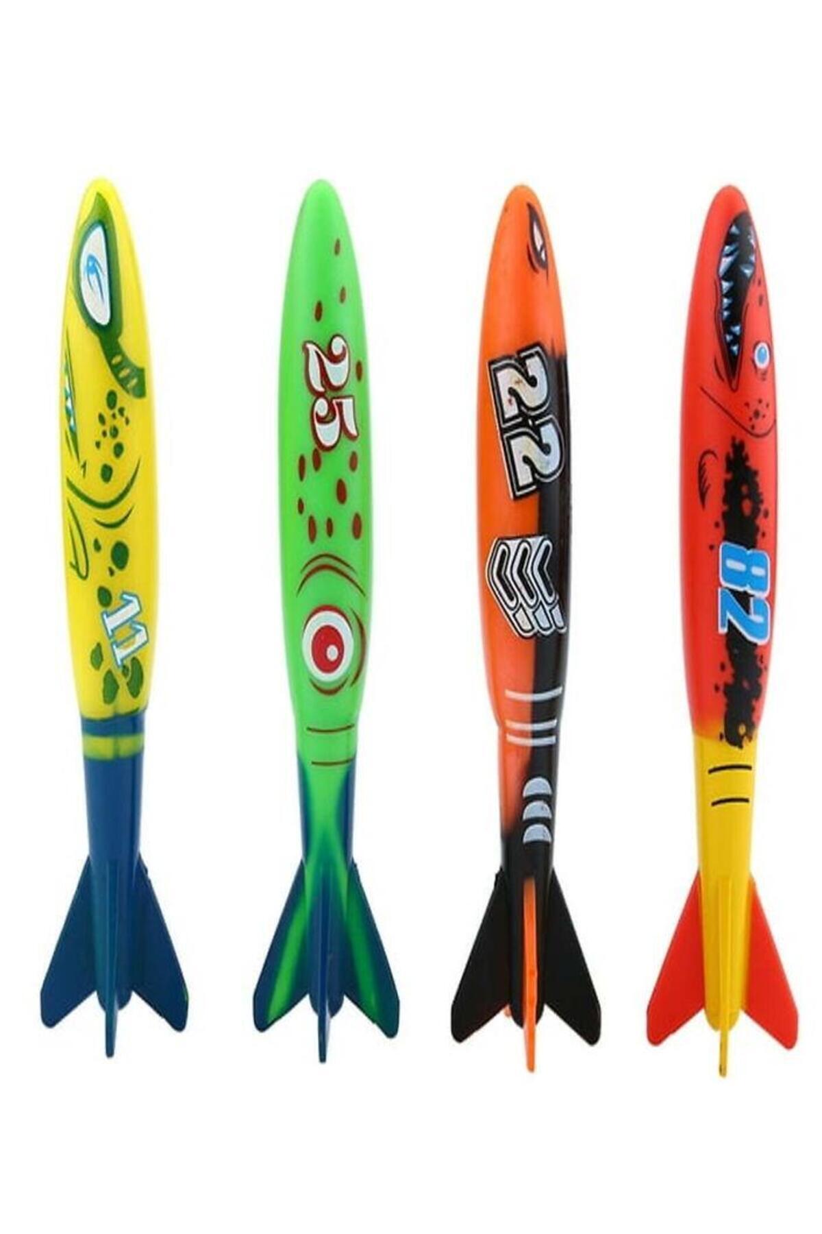 Hyd Çocuk Dalış Oyuncakları Nefes Kapatma Eğitim Oyunu Oyuncak Füze Yüzme Havuzu Banyo Oyuncağı 4 Set fotoğrafı 4 (önizleme)