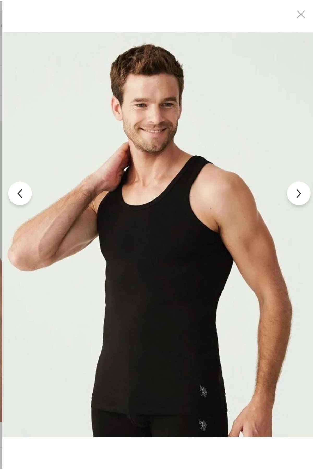 یو اس پولو زیرپوش مردانه دارای مجوز، ۹۵٪ پنبه ۵٪ الاستان، بسته ۲ عددی Piremir (جعبه‌ای)