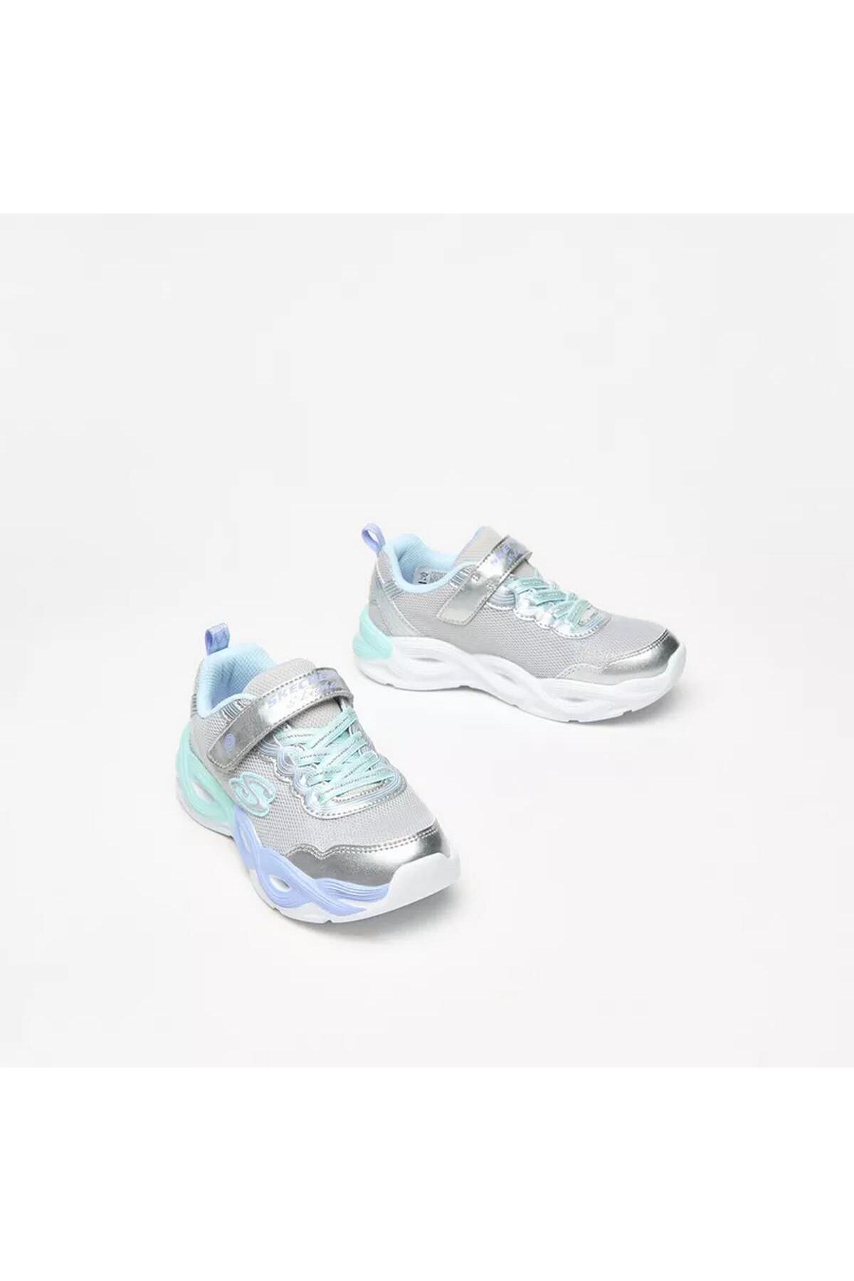 اسکچرز کفش ورزشی دخترانه SMLT Twisty Glow خاکستری 303717L