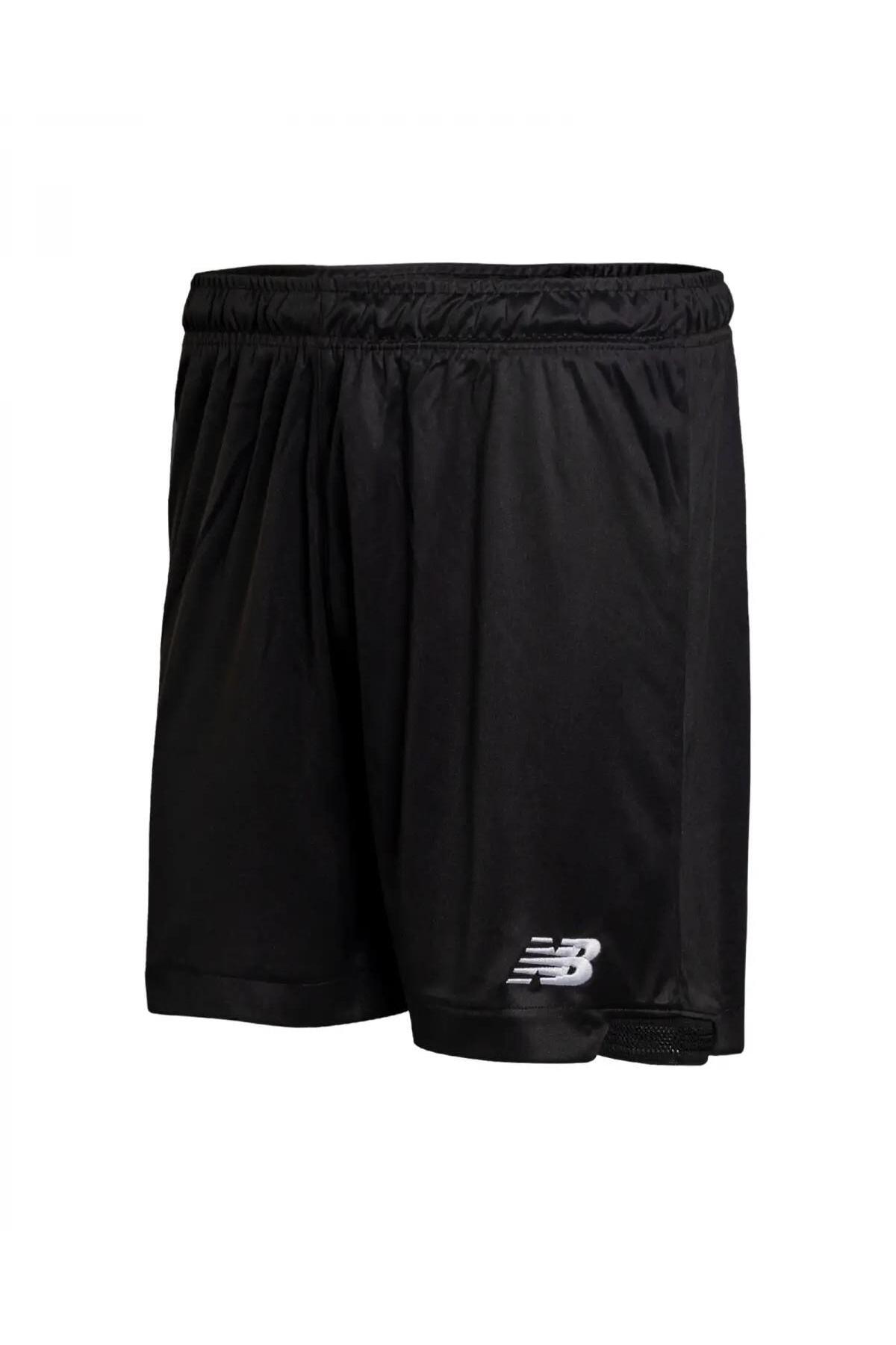 شلوارک مردانه بدون جیب TSS2218-BK مشکی نیو بالانس شورت ورزشی New Balance