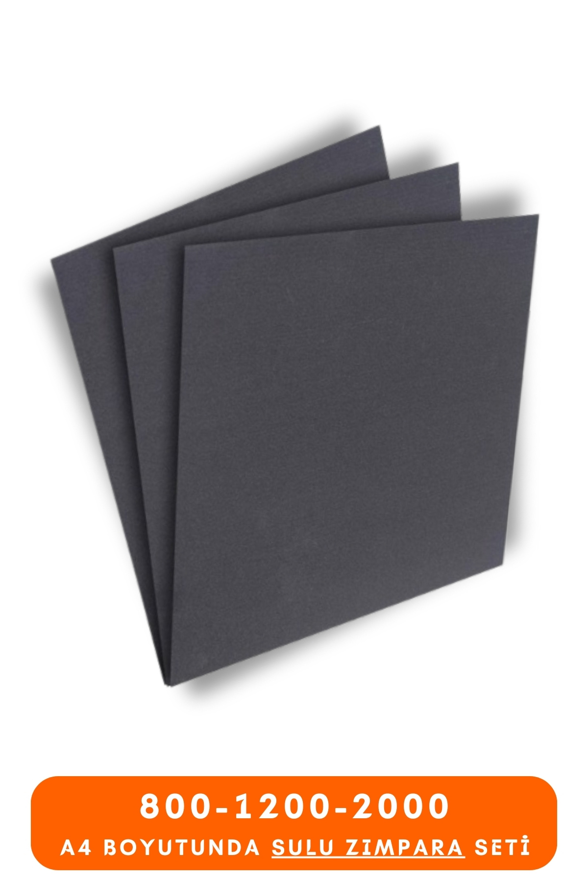 Atlantis Makine Kimya Temizlik Far Parlatma Temizleme Su Zımpara Seti 3'lü (800-1200-2000 Kum)