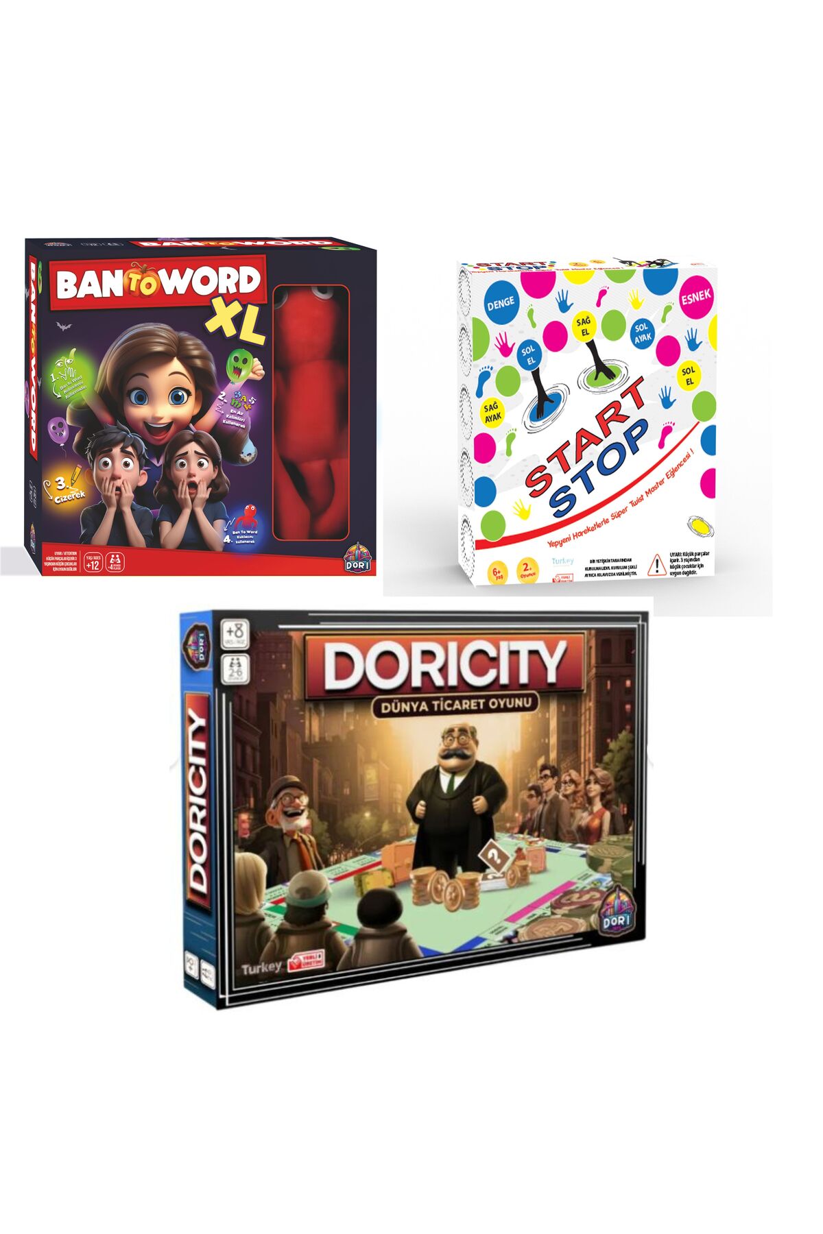 Dori Toys Doricity Emlak Ticaret, Ban To Word XL Tabu, Start Stop