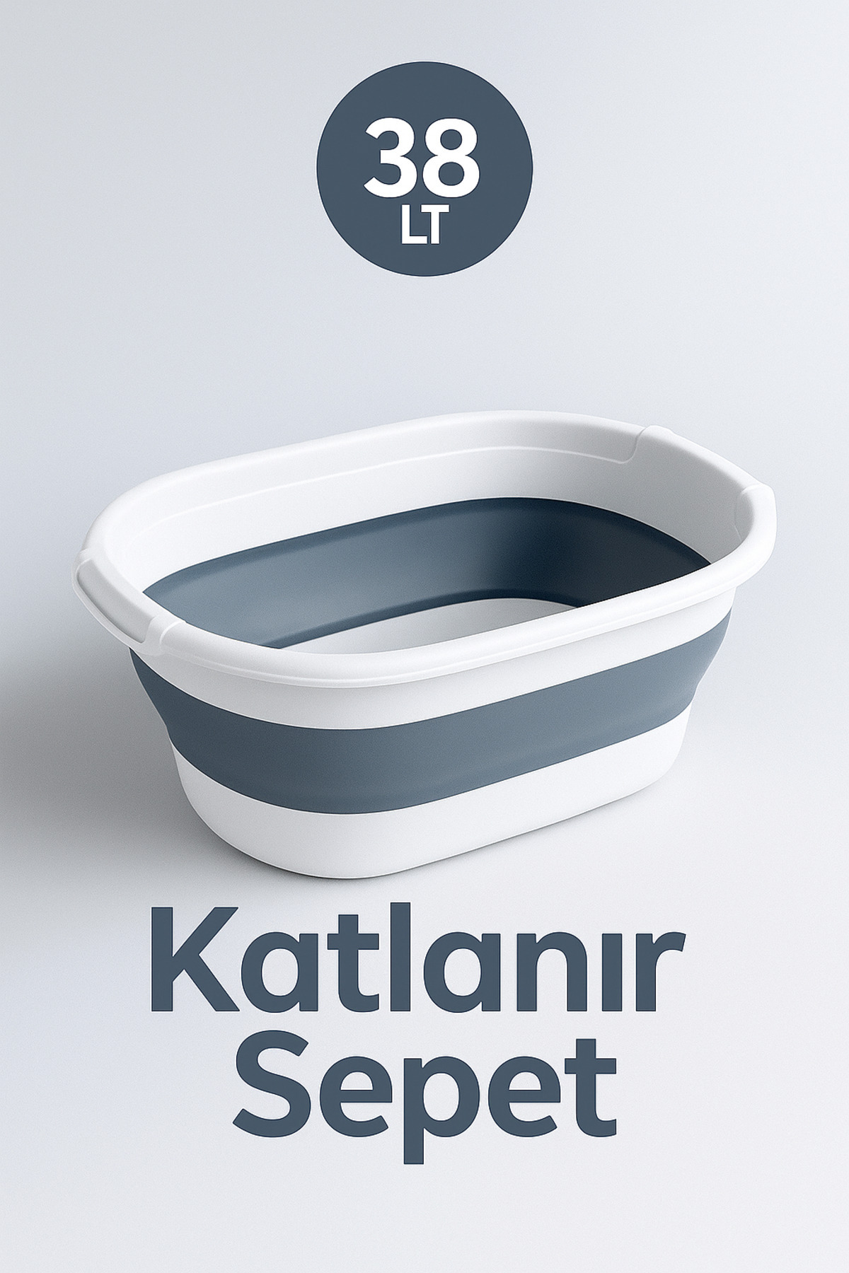 Funny Life Çamaşır Sepeti Büyük Boy - Katlanır Çamaşır Sepeti, Organizer, Düzenleyici, Çok Amaçlı Sepet