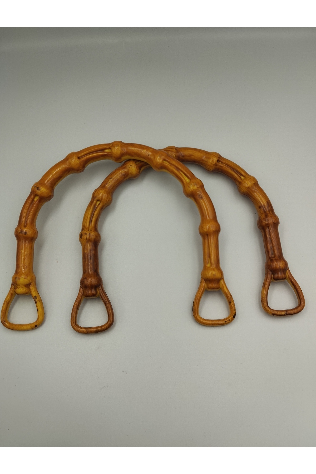 Zeyora Bambu Görünümlü Plastik Çanta Sapı, Çanta Aksesuarı