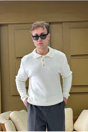 corfixman Erkek triko polo kazak