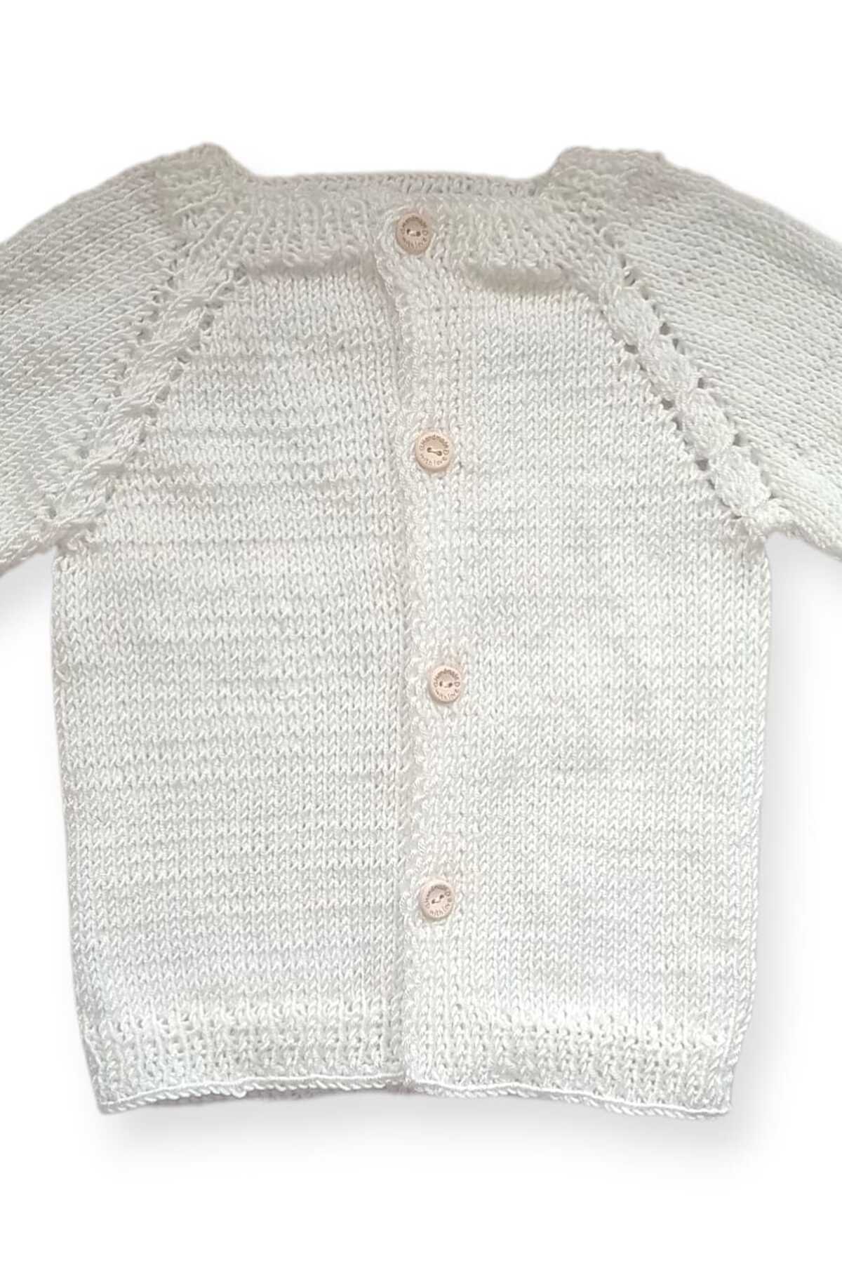 Tokuşka 1-2 Yaş Örgü Unisex Bebek Hırkası fotoğrafı 3 (önizleme)